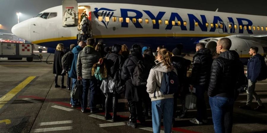 Ryanair-Maschine in Bergamo