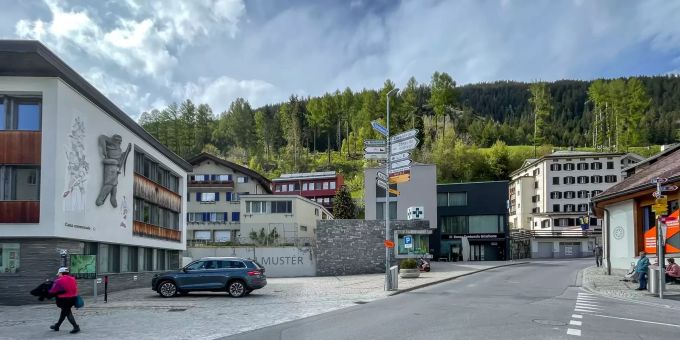 Dorfzentrum Disentis/Mustér. Dorfzentrum Disentis/Mustér.