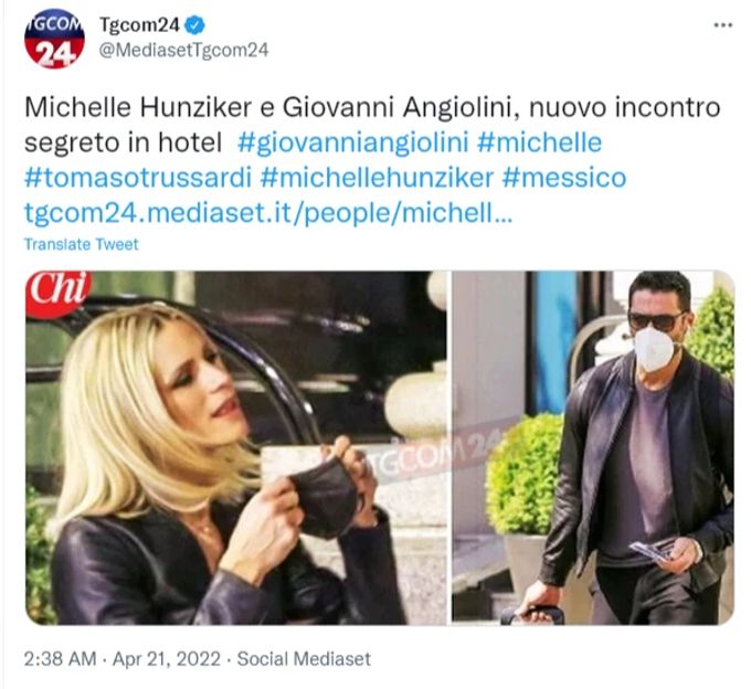 Nur kurz nacheinander verliessen Michelle Hunziker und Giovanni Angiolini das Hotel in Mailand. Hunziker