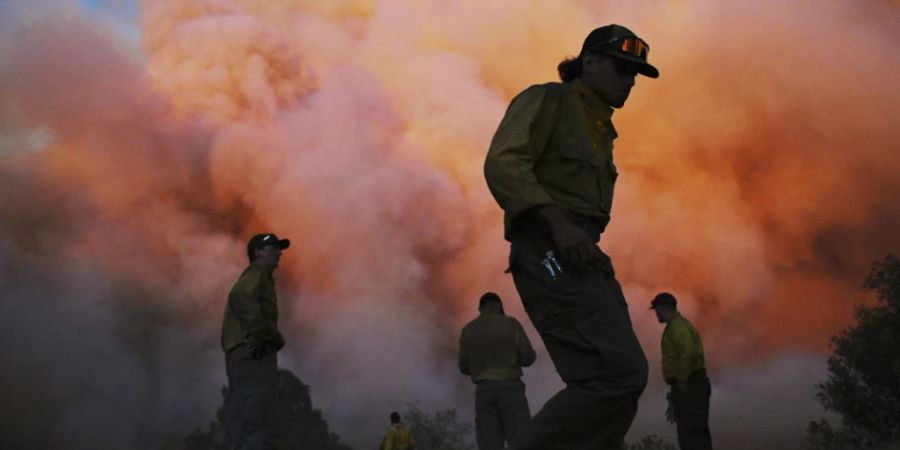 Das sogenannte Oak Fire ist im Bezirk Mariposa ausgebrochen. Foto: Eric Paul Zamora/The Fresno Bee/AP/dpa