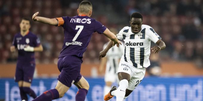Wilfried Gnonto vom FC Zürich im Spiel gegen Lausanne. FC Zürich Lausanne