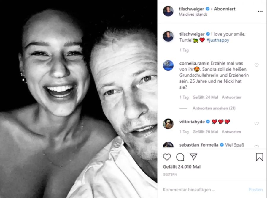 Til Schweiger und Sandra sind erst seit Kurzem ein Paar.