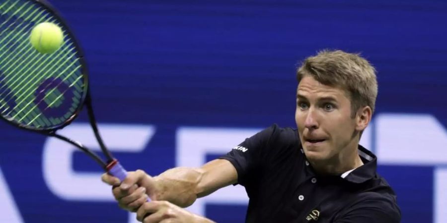 Das Match von Cedrik-Marcel Stebe wird am Dienstag ausgetragen. Foto: Adam Hunger/AP/dpa