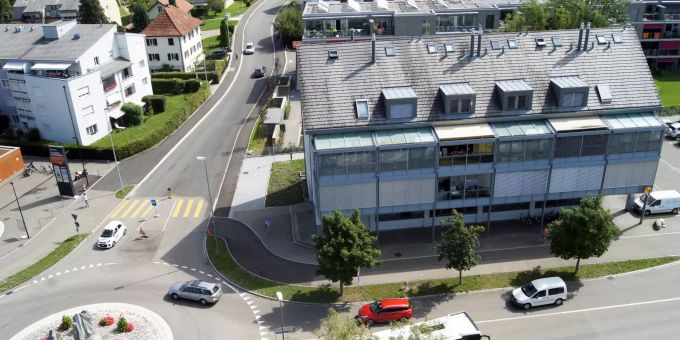Kreisel Birmensdorferstrasse (Zentrum Spitzacker). sptzacker