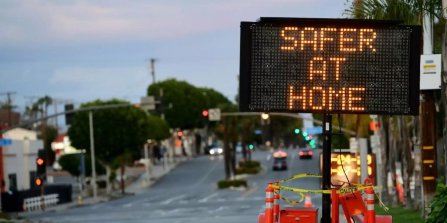 «Sicherer daheim»: Schild in USA