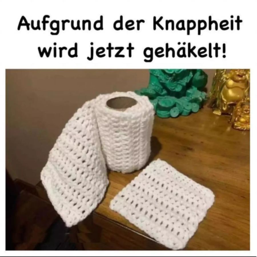 Coronameme zur Klopapier-Knappheit.