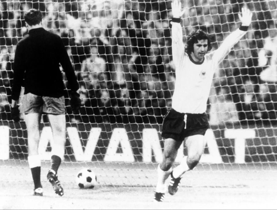 Gerd Müller schoss Deutschland 1972 mit zwei Toren im Final gegen die UdSSR zum ersten Triumph an einer Fussball EM.