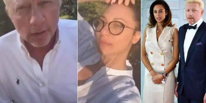Boris Becker und seine Ex-Frau Lilly trennten sich 2018, die Scheidung folgte 2019. Jetzt zeigen sie sich gemeinsam an Ostern (l. und M.). boris becker