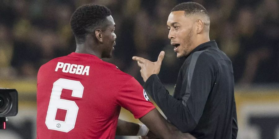 Paul Pogba mit YB-Star Guy Hoarau.