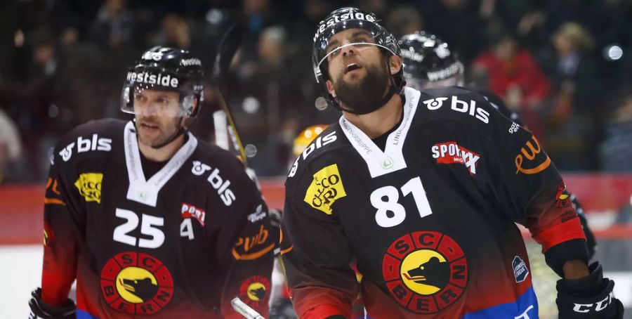 Enttäuschte Gesichter bei Thomas Rüfenacht (r.) und Andrew Ebbett. Beim SCB in dieser Saison keine Seltenheit.