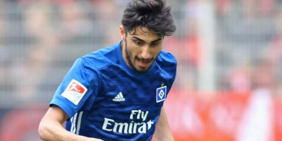 Berkay Özcan ist derzeit vom Hamburger SV an den türkischen Erstligisten Istanbul Basaksehir FK ausgeliehen. Foto: Andreas Gora/dpa