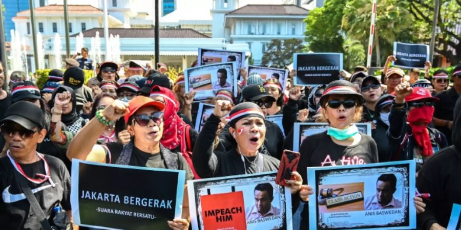 Proteste gegen Gouverneur Jakartas Gouverneur
