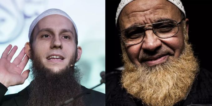 Abdel Azziz Qaasim Illi, Sprecher des IZRS, und Abu Ramadan, umstrittener Imam aus Nidau bei Biel. Qaasim Illi Abu Ramadan