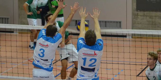 Der VBC Einsiedeln beim Block (Archivbild). VBC Einsiedeln