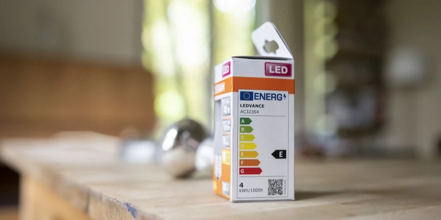 LED Energielabel Stromsparen