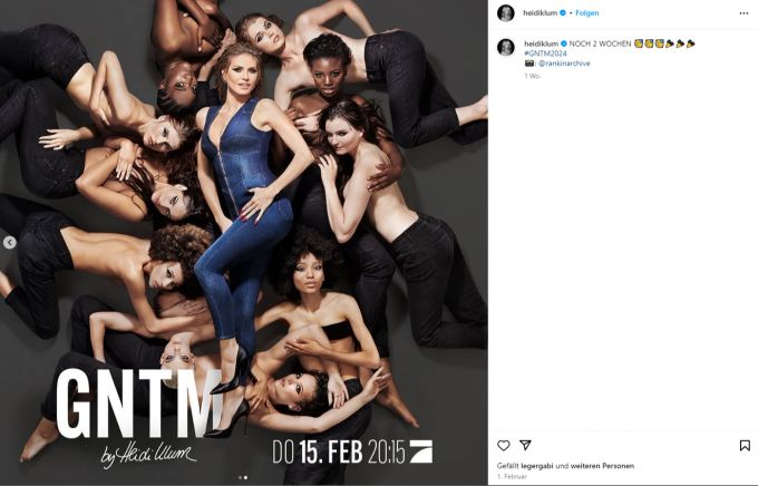 Diesen Donnerstag startet wieder Heidi Klums Castingshow «Germany's Next Topmodel». Heidi Klum