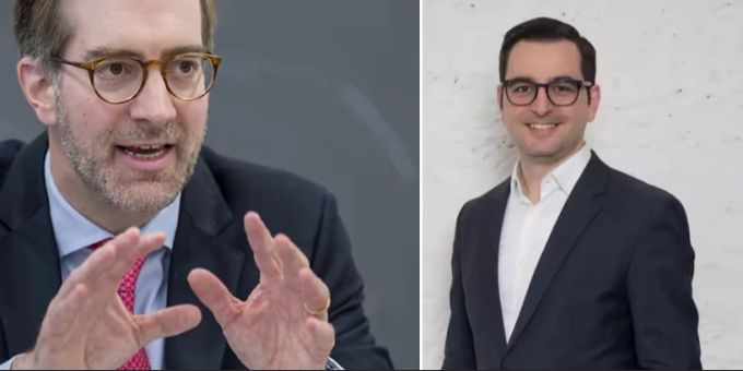 Conradin Cramer und Luca Urgese. Luca Urgese