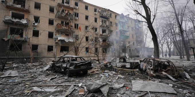 Die oft attackierte Region Charkiw im Nordosten der Ukraine. (Archivbild) Charkiw Ukraine Krieg