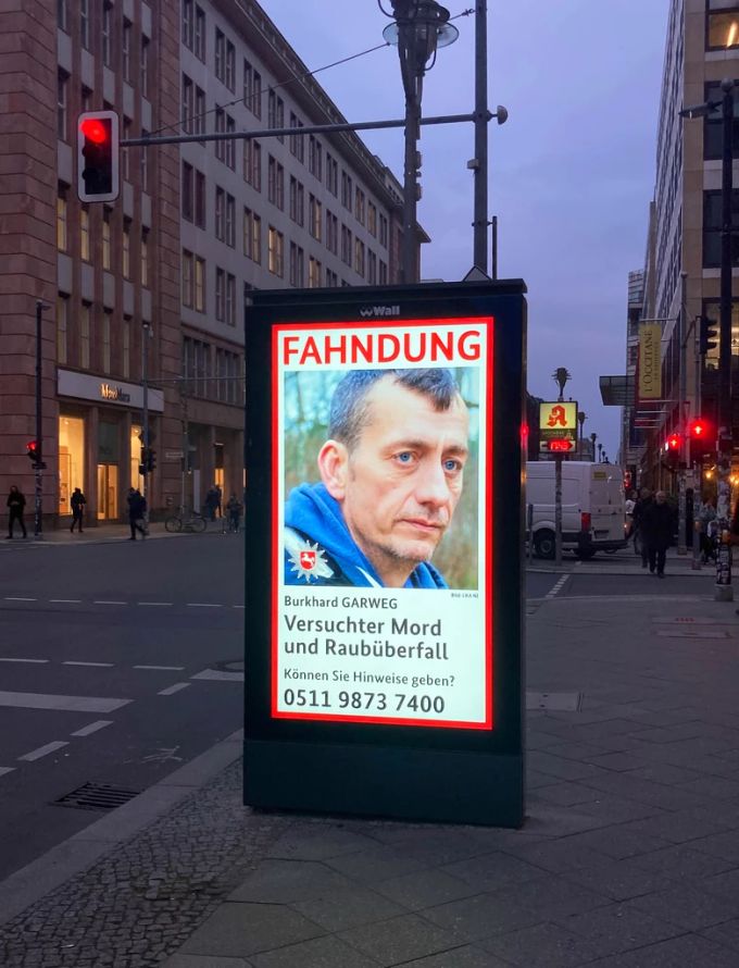 Nach Burkhard Garweg wird weiterhin gesucht. RAF