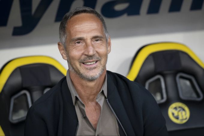 Adi Hütter im Rahmen des Abschiedsspiels von Marco Wölfli bei YB im September 2022. Adi Hütter YB