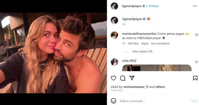 Gerard Piqué zeigt sich auf Instagram einmal mehr mit seiner neuen Flamme Clara Chia Marti. Mit der 23-Jährigen hatte der Ex-Fussballer seine langjährige Frau Shakira betrogen. Shakira