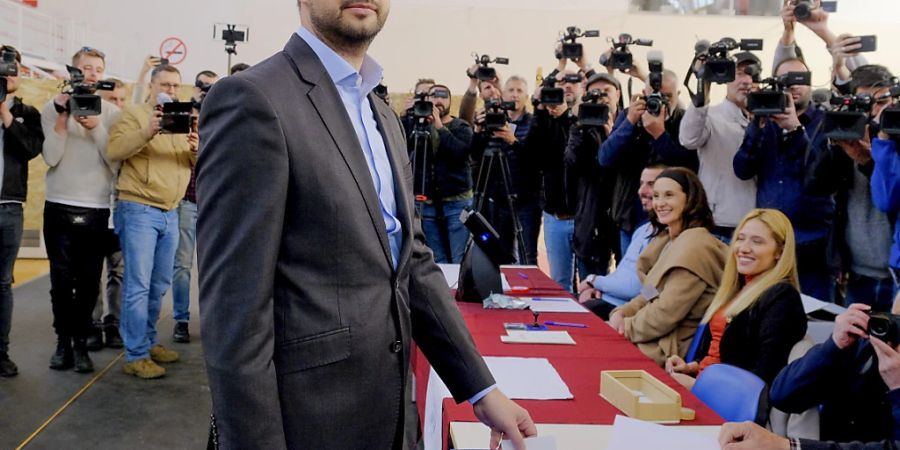Jakov Milatovic wird neuer Präsident von Montenegro. Foto: Risto Bozovic/AP/dpa
