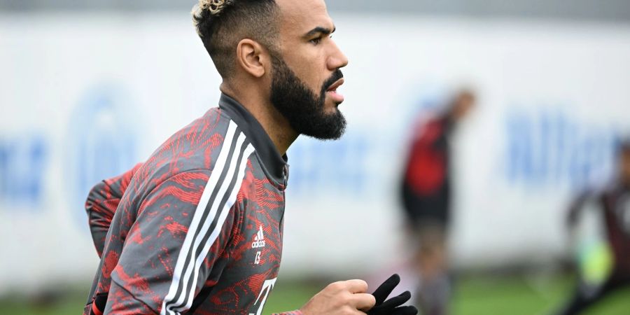 Eric Maxim Choupo-Moting beim Abschlusstraining des FC Bayern an der Säbener Strasse.
