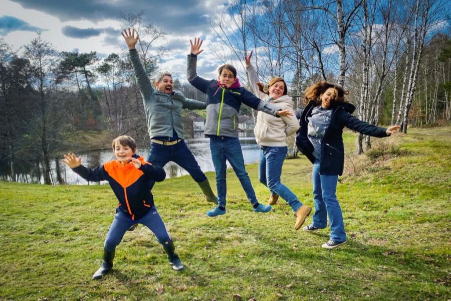 Auch die Kinder haben sich in der Schule gut eingelebt.