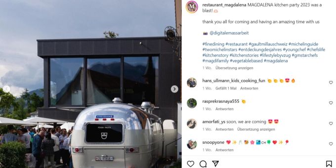Bei der «Kitchen Party» im Restaurant Magdalena wurden Köche von einem Gast rassistische beleidigt. Magdalena Rassimus Gast Köche