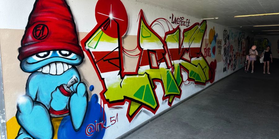 In Horgen ZH wurde eine Graffiti-Fläche eingerichtet.