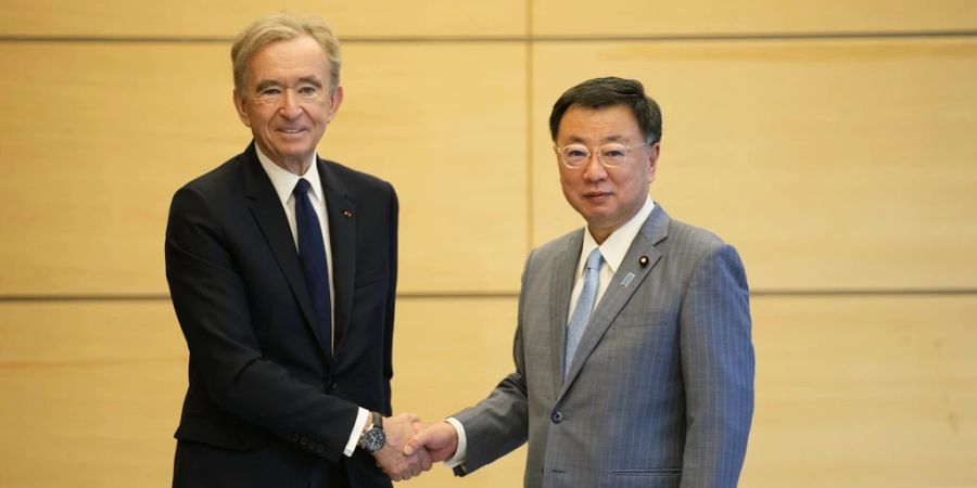 Bernard Arnault mit Hirokatzu Matsuno