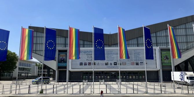 Grugahalle Essen Fahnen