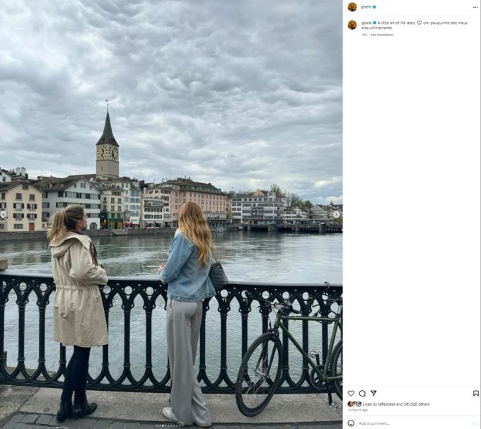 Auch ein Abstecher nach Zürich war für das Topmodel drin. Gisele Bündchen