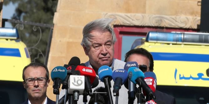 António Guterres Rafah Pressekonferenz