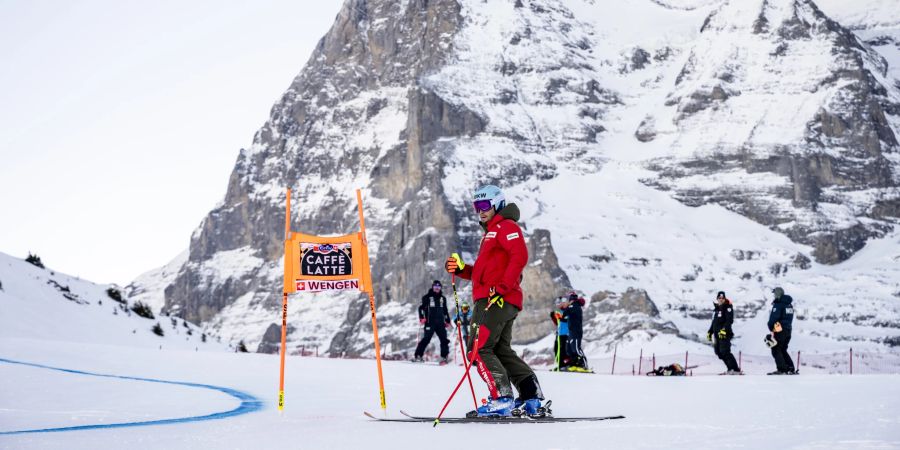 Wengen Lauberhorn Abfahrt