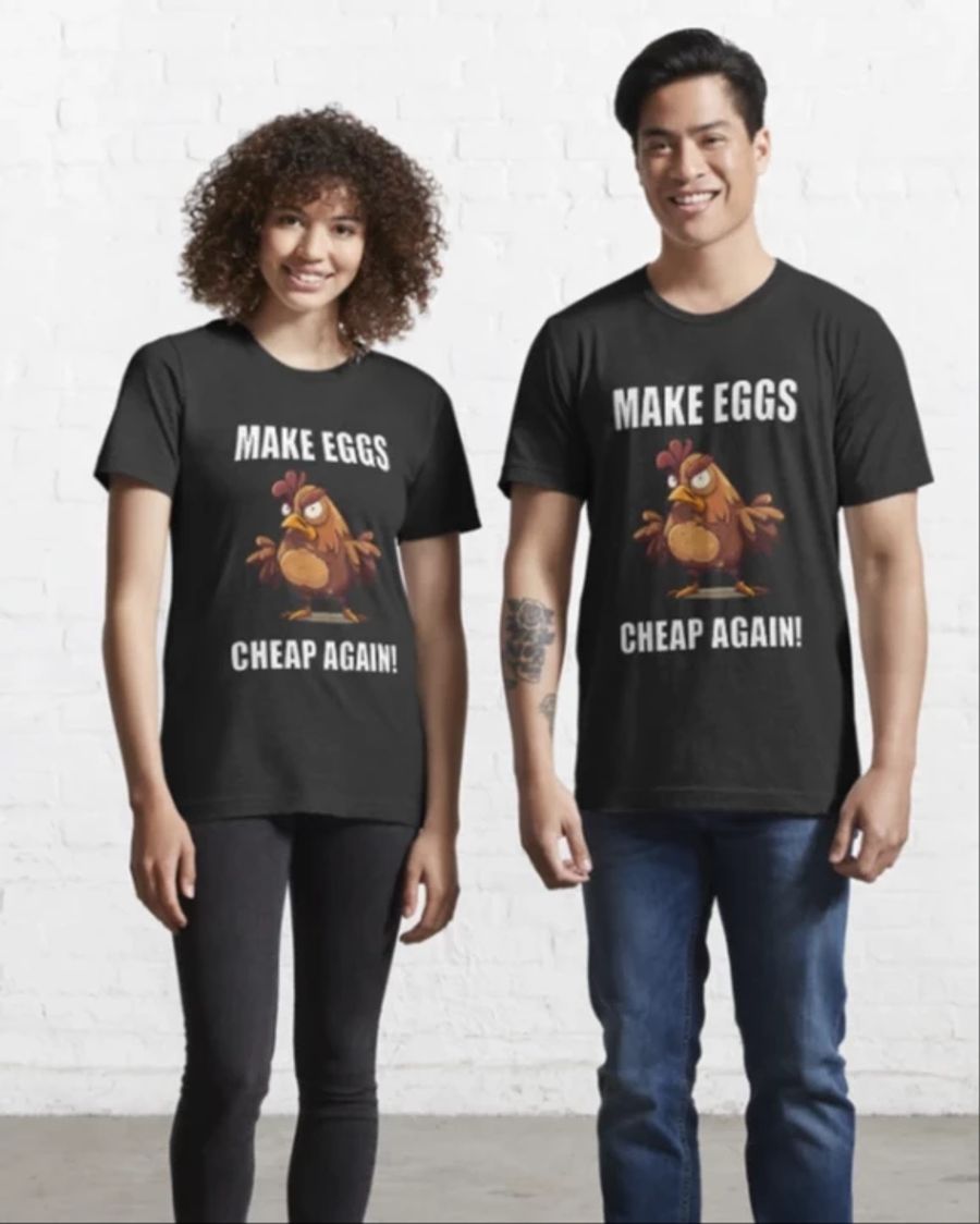 Übrigens: Im Netz finden sich schon T-Shirts mit einer klaren Botschaft: «Make Eggs Cheap Again».