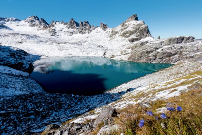 Der Wildsee im Pizolgebiet ist Teil der 5-Seen-Wanderung. Wildsee