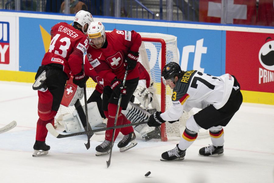 Schweiz Deutschland Eishockey WM