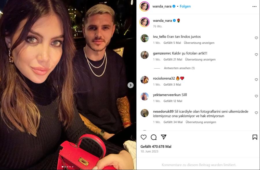 Zwischen Icardi und Nara kam es in der Vergangenheit immer wieder zu öffentlichen Schlammschlachten.