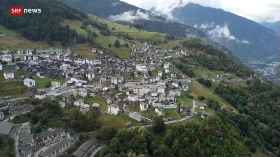 Das Bergdorf Visperterminen ist auch Einzugsgebiet des Nanztal-Rudels.