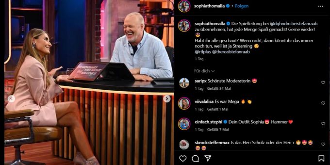 Sofia Thomalla Stefan Raab