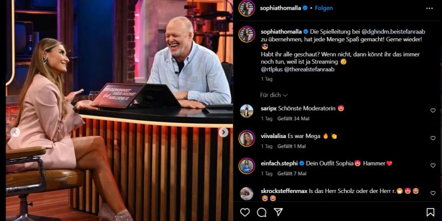 sophia thomalla stefan raab