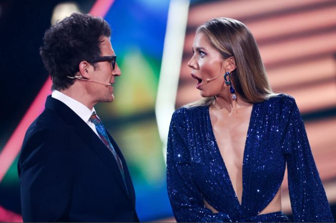Victoria Swarovski (r) und Daniel Hartwich (l) moderieren die RTL-Tanzshow «Let's Dance». (Archivbild) Victoria Swarovski Let's Dance