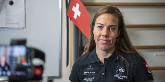Jeannine Gmelin lässt das Rudern hinter sich. Jeannine Gmelin