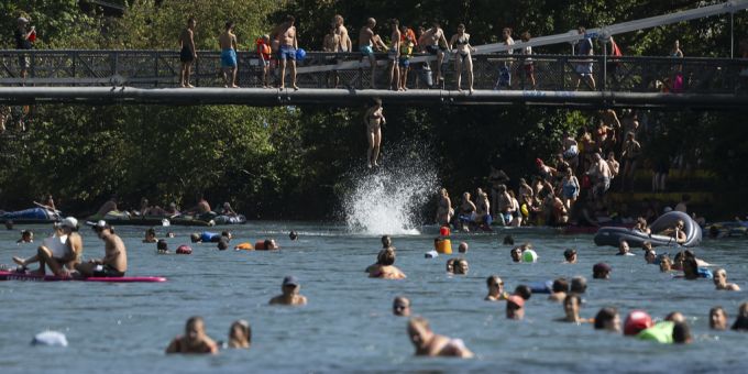Das Baden in der Aare geht vorerst weiter. Wetter