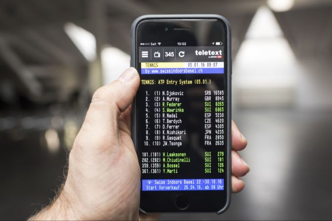 Die Teletext-Anwendung wird immer noch rege genutzt. (Archivbild) Teletext Swiss TXT SRG