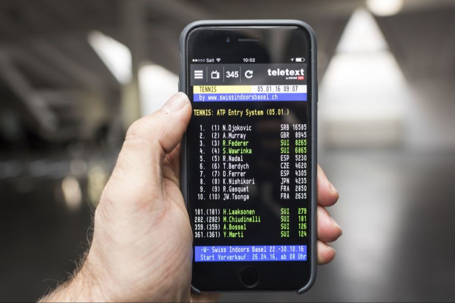 Teletext Swiss TXT SRG