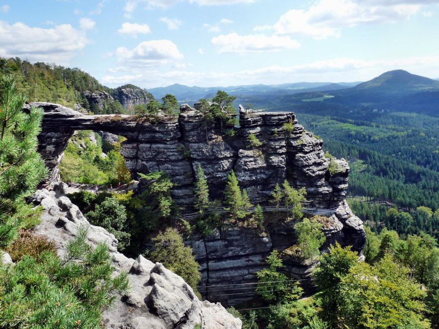 Die zwei deutschen Wanderer waren in der Böhmischen Schweiz unterwegs.