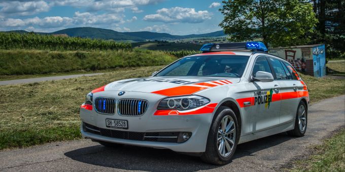 Am Montag wurden eine Fussgängerin und ihre Hündin auf einem Zebrastreifen in Neuhausen am Rheinfall von einem Lieferwagen erfasst und verletzt. SH