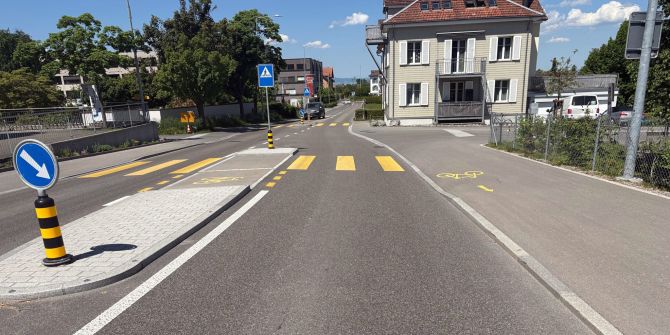 Unfallstelle in Tübach